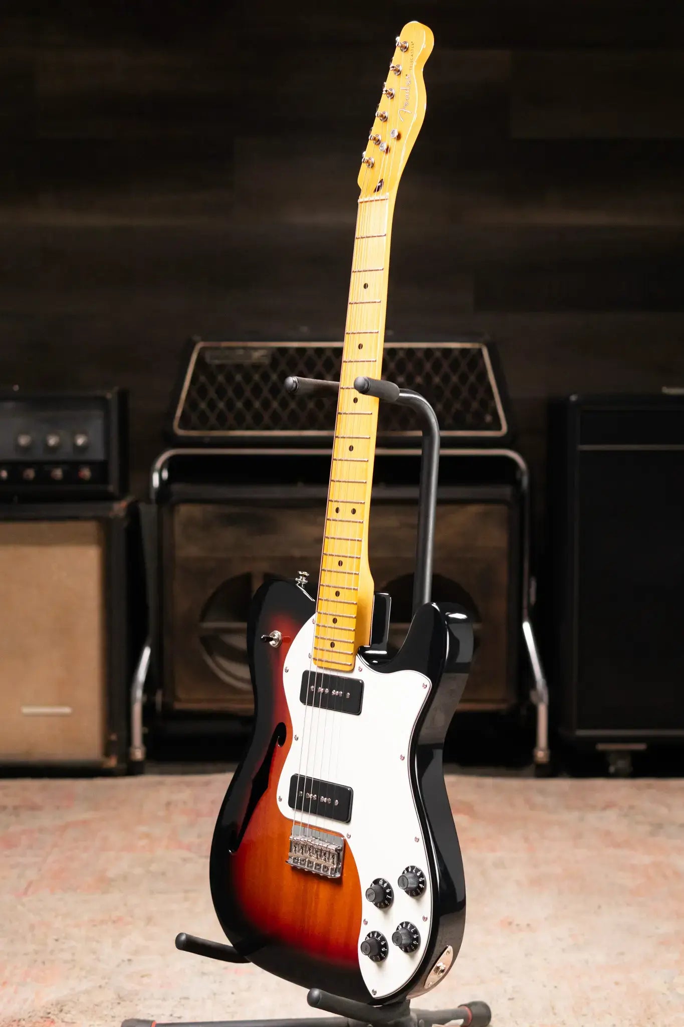 Fender Modern Player Telecaster Thinline Deluxe Electric Guitar - 3-Color Sunburst - Used