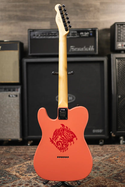 Fender Monster Hunter Rathalos Telecaster Electric Guitar - Rathalos Red with Hardshell Case