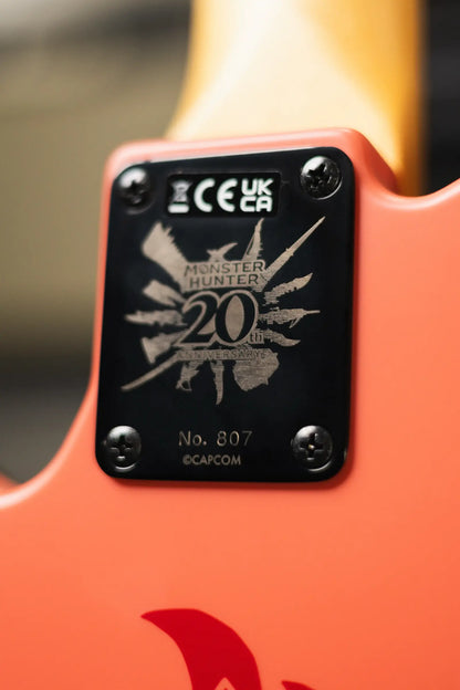 Fender Monster Hunter Rathalos Telecaster Electric Guitar - Rathalos Red with Hardshell Case