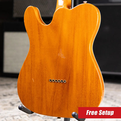 Fender NAMM 2025 #342 Custom Shop Set Neck Fiji Mahogany Telecaster Relic - Apprentice Built by Dan Gonzales - Aged Pelham Blue with Hardshell Case - Used