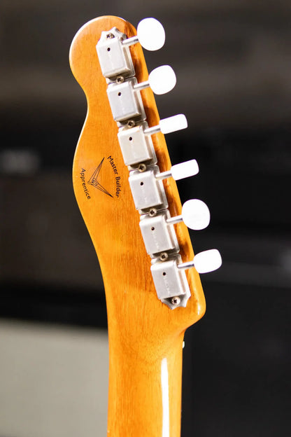 Fender NAMM 2025 #342 Custom Shop Set Neck Fiji Mahogany Telecaster Relic - Apprentice Built by Dan Gonzales - Aged Pelham Blue with Hardshell Case - Used