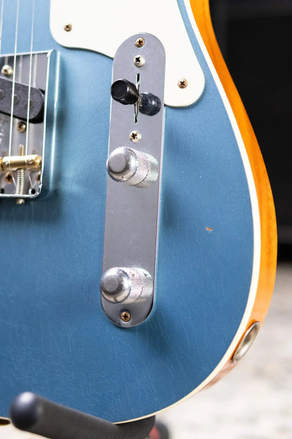 Fender NAMM 2025 #342 Custom Shop Set Neck Fiji Mahogany Telecaster Relic - Apprentice Built by Dan Gonzales - Aged Pelham Blue with Hardshell Case - Used