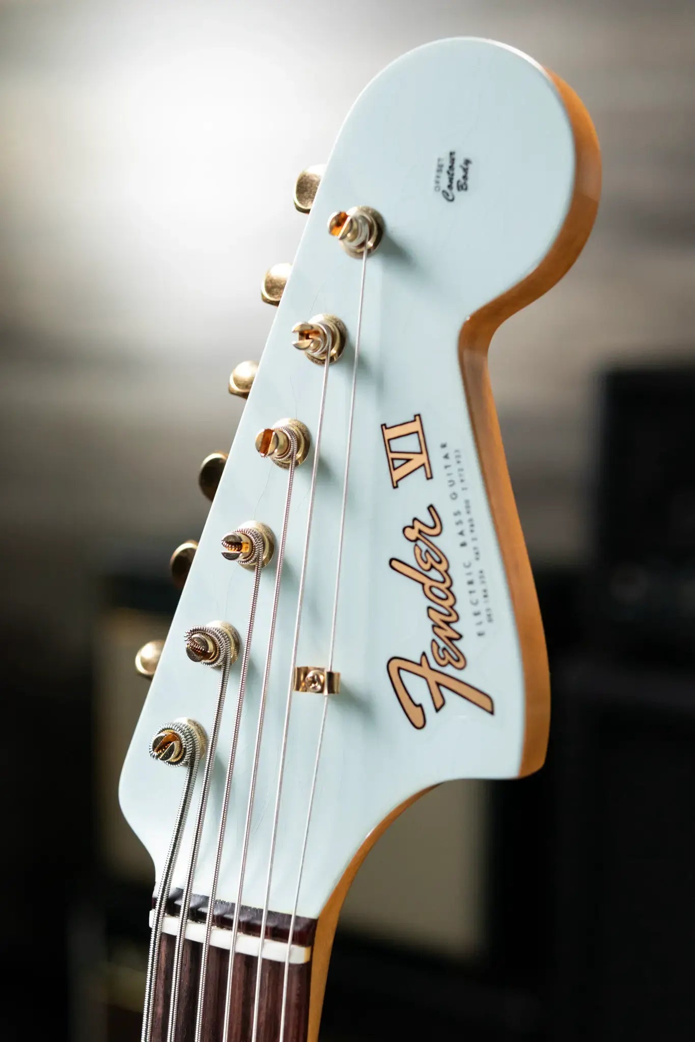 Fender NAMM 2025 #62 Custom Shop 1966 Bass VI Relic Time Machine Series Electric Bass - Faded Aged Sonic Blue with Hardshell Case