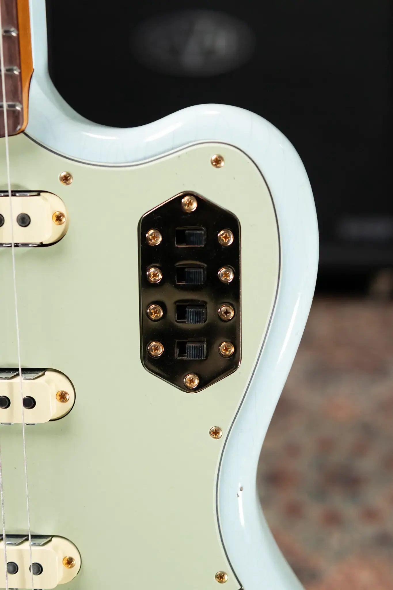 Fender NAMM 2025 #62 Custom Shop 1966 Bass VI Relic Time Machine Series Electric Bass - Faded Aged Sonic Blue with Hardshell Case