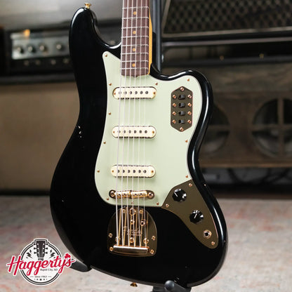 Fender NAMM 2025 #60 Custom Shop 1966 Bass VI Relic Time Machine Series Electric Bass - Black with Hardshell Case