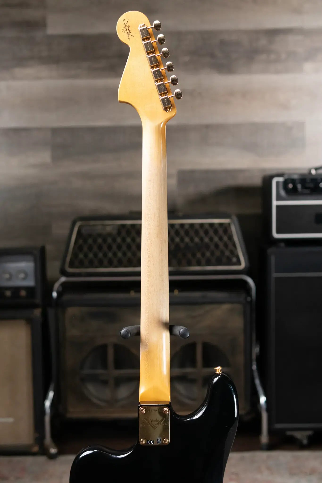 Fender NAMM 2025 #60 Custom Shop 1966 Bass VI Relic Time Machine Series Electric Bass - Black with Hardshell Case