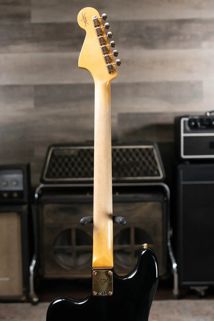 Fender NAMM 2025 #60 Custom Shop 1966 Bass VI Relic Time Machine Series Electric Bass - Black with Hardshell Case