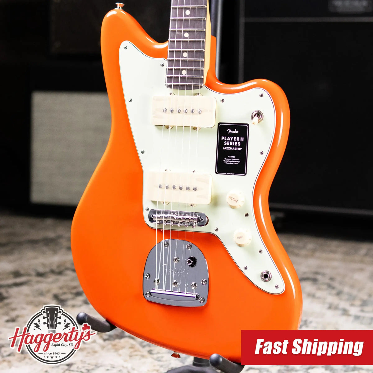 Fender Player II Jazzmaster Electric Guitar - Rallye Orange