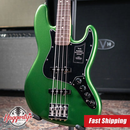 Fender Player II Modified Active Jazz Bass - Harvest Green Metallic with Gig Bag