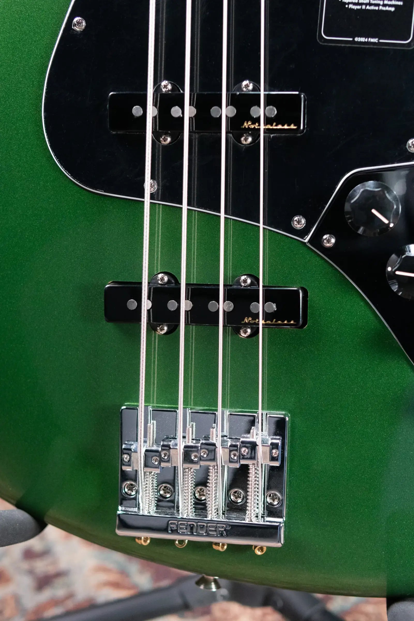 Fender Player II Modified Active Jazz Bass - Harvest Green Metallic with Gig Bag