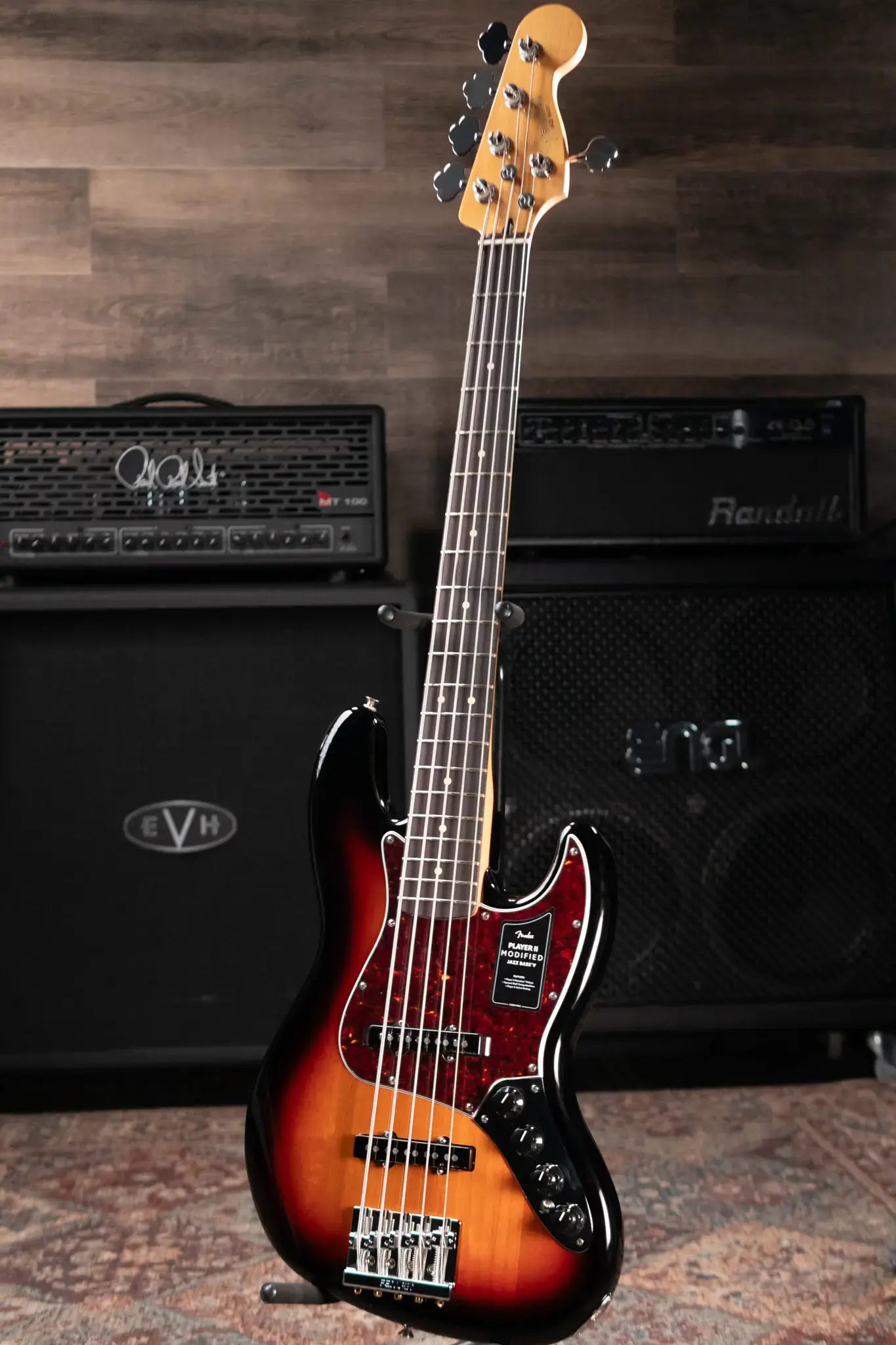 Fender Player II Modified Active Jazz Bass V - 3-Color Sunburst with Gig Bag