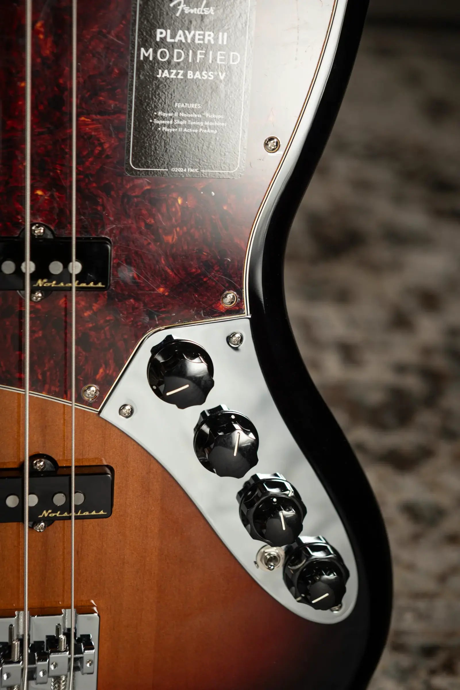 Fender Player II Modified Active Jazz Bass V - 3-Color Sunburst with Gig Bag