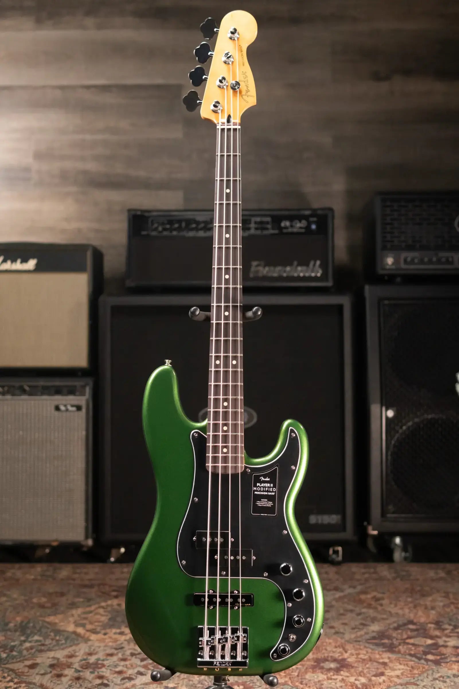 Fender Player II Modified Active Precision Bass - Harvest Green Metallic with Deluxe Gig Bag