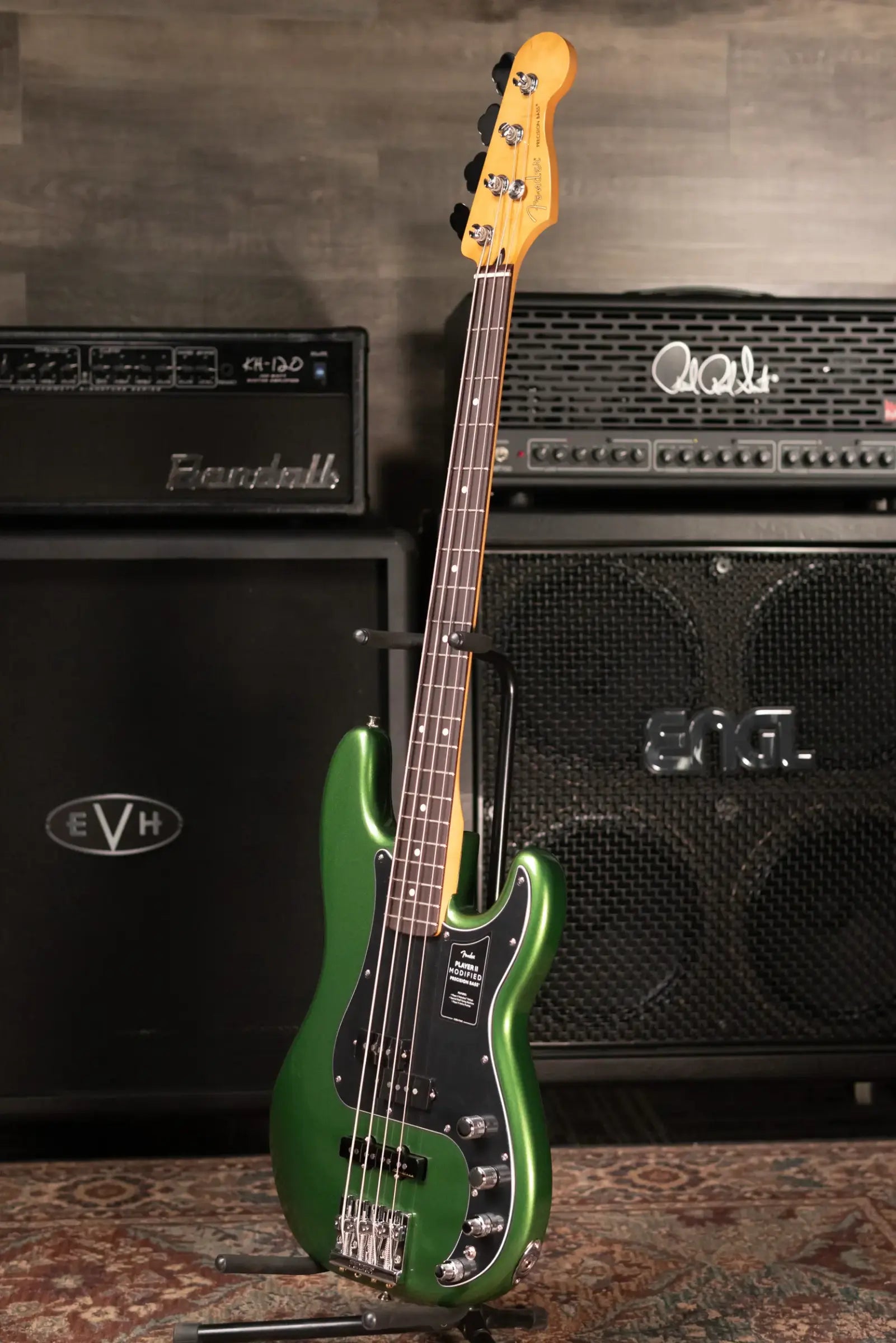Fender Player II Modified Active Precision Bass - Harvest Green Metallic with Deluxe Gig Bag