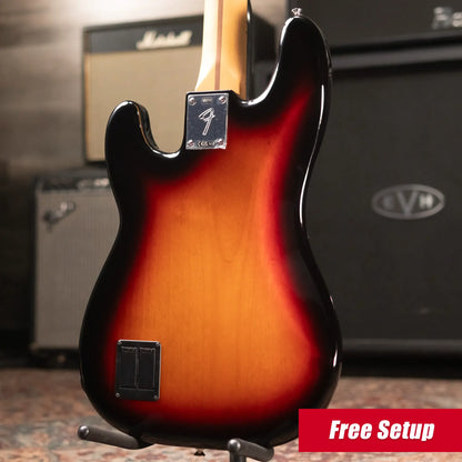 Fender Player II Modified Active Precision Bass, Maple Fingerboard - 3 Tone Sunburst with Deluxe Gig Bag