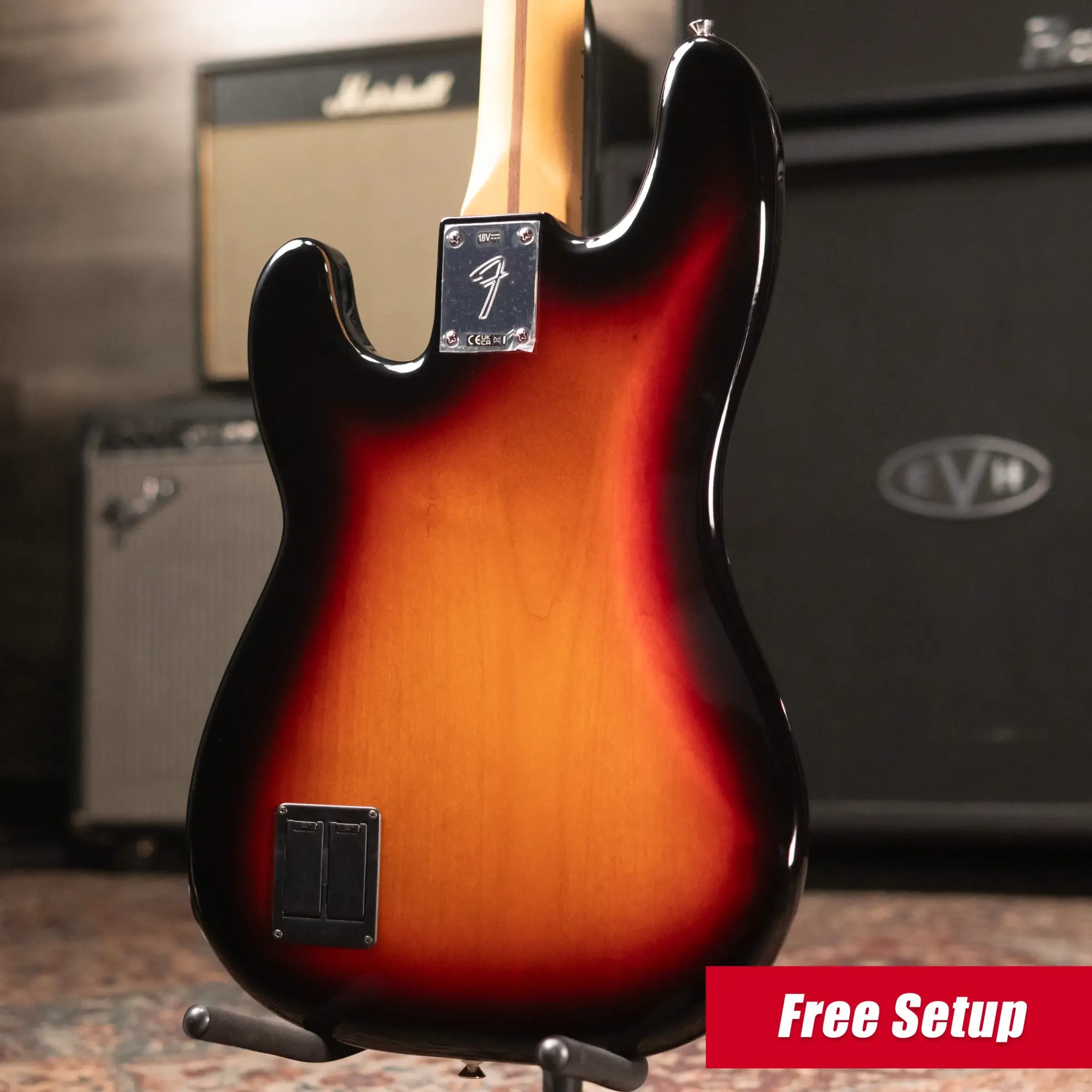 Fender Player II Modified Active Precision Bass, Maple Fingerboard - 3 Tone Sunburst with Deluxe Gig Bag