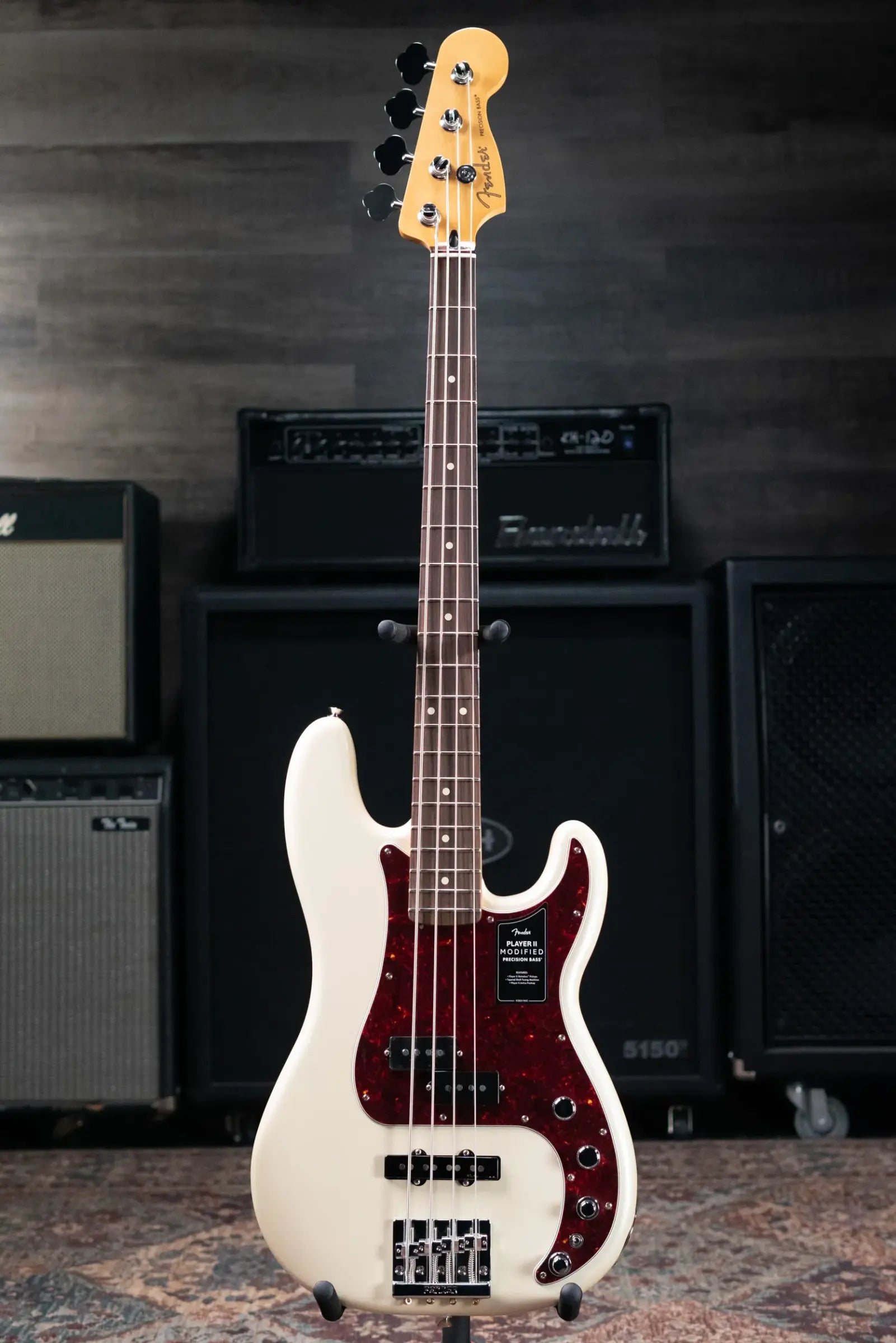 Fender Player II Modified Active Precision Bass - Olympic Pearl with Gig Bag