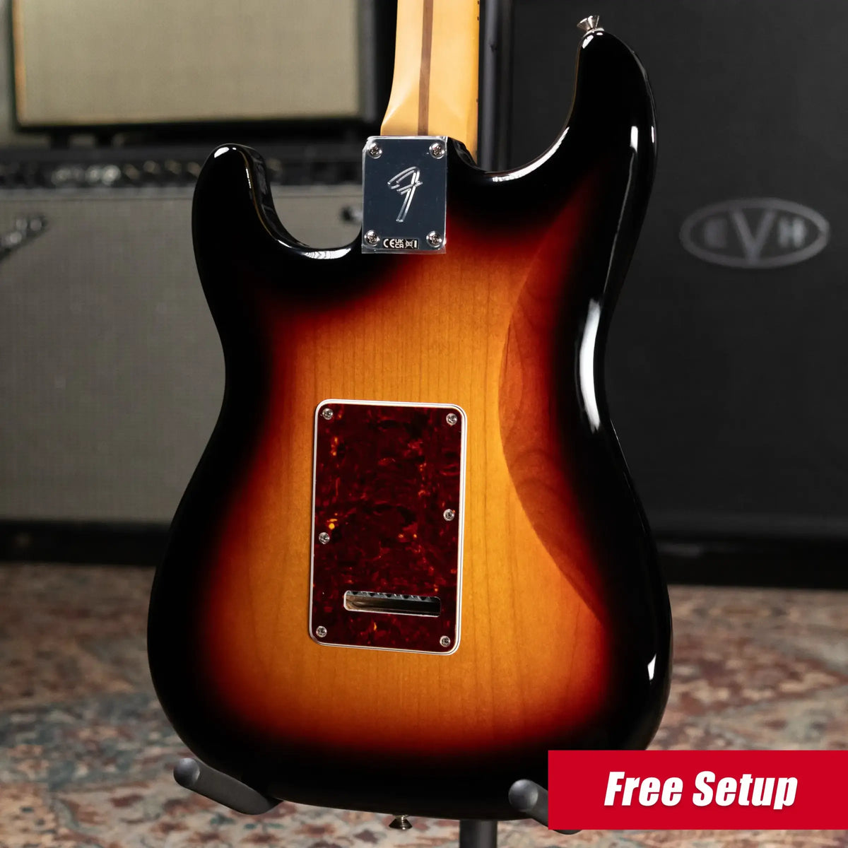 Fender Player II Modified Stratocaster Electric Guitar - 3-Tone Sunburst with Gig Bag