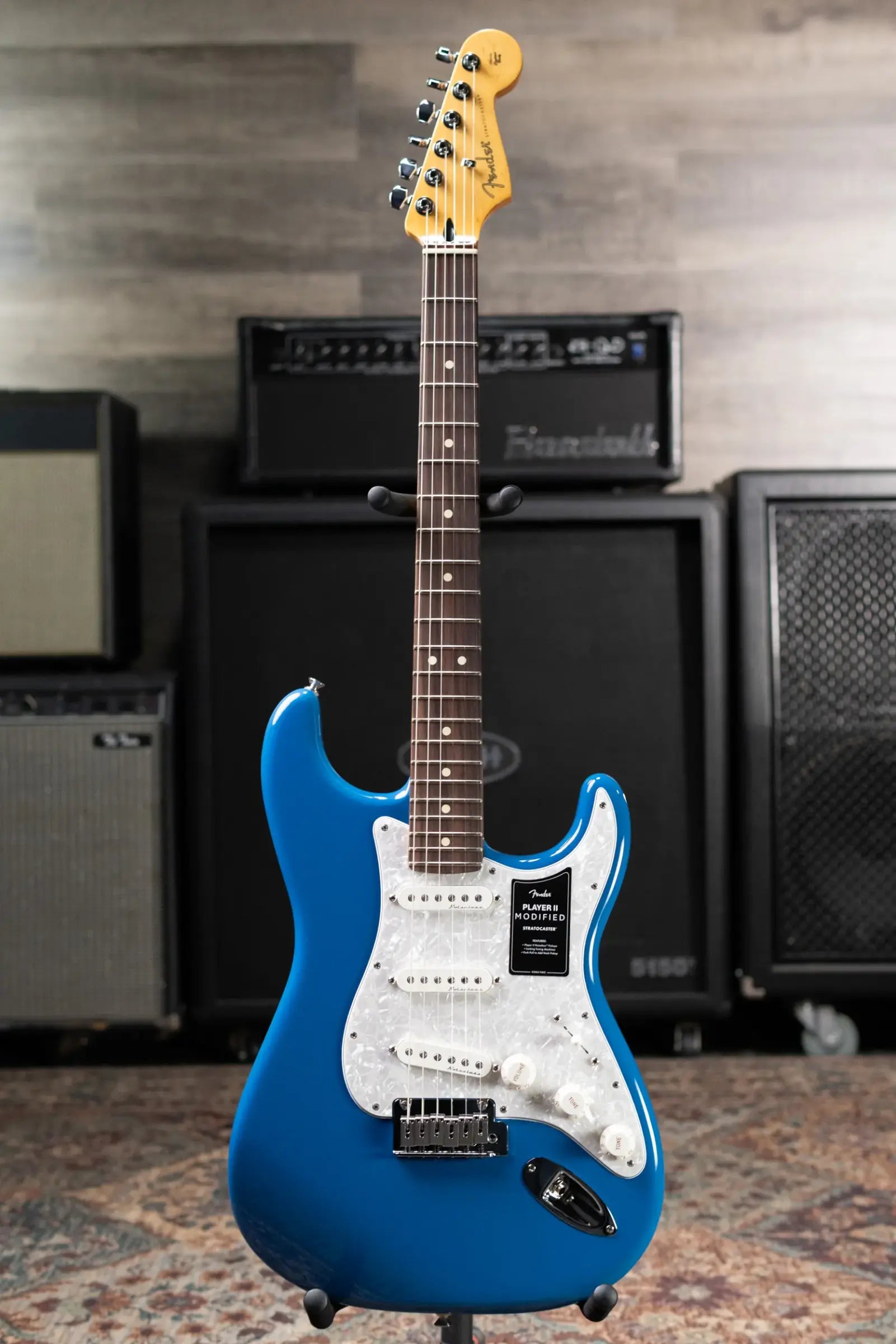 Fender Player II Modified Stratocaster Electric Guitar - Electric Blue with Gig Bag