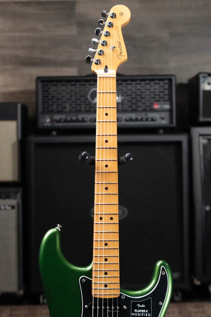 Fender Player II Modified Stratocaster Electric Guitar - Harvest Green Metallic with Deluxe Gig Bag