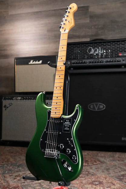 Fender Player II Modified Stratocaster Electric Guitar - Harvest Green Metallic with Deluxe Gig Bag