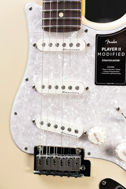 Fender Player II Modified Stratocaster Electric Guitar - Olympic Pearl with Gig Bag