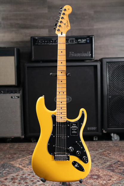 Fender Player II Modified Stratocaster Electric Guitar - Sunshine Yellow, Maple Fingerboard with Deluxe Gig Bag