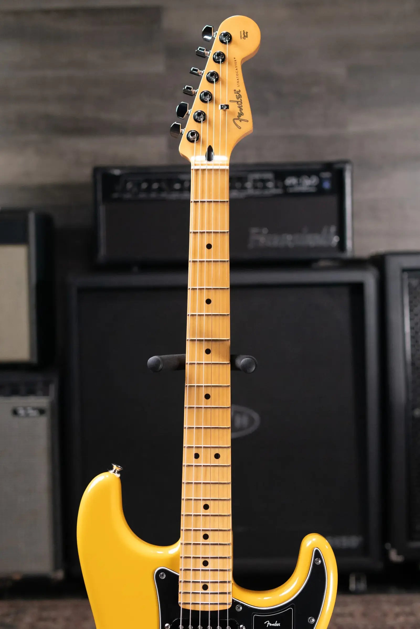 Fender Player II Modified Stratocaster Electric Guitar - Sunshine Yellow, Maple Fingerboard with Deluxe Gig Bag