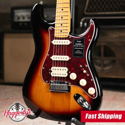 Fender Player II Modified Stratocaster HSS Electric Guitar - 3-Color Sunburst with Gig Bag