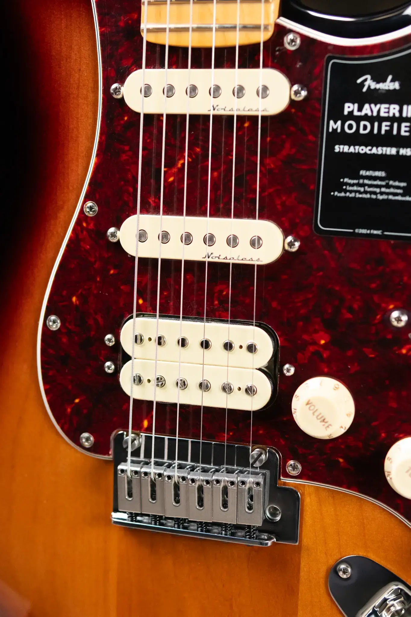Fender Player II Modified Stratocaster HSS Electric Guitar - 3-Color Sunburst with Gig Bag