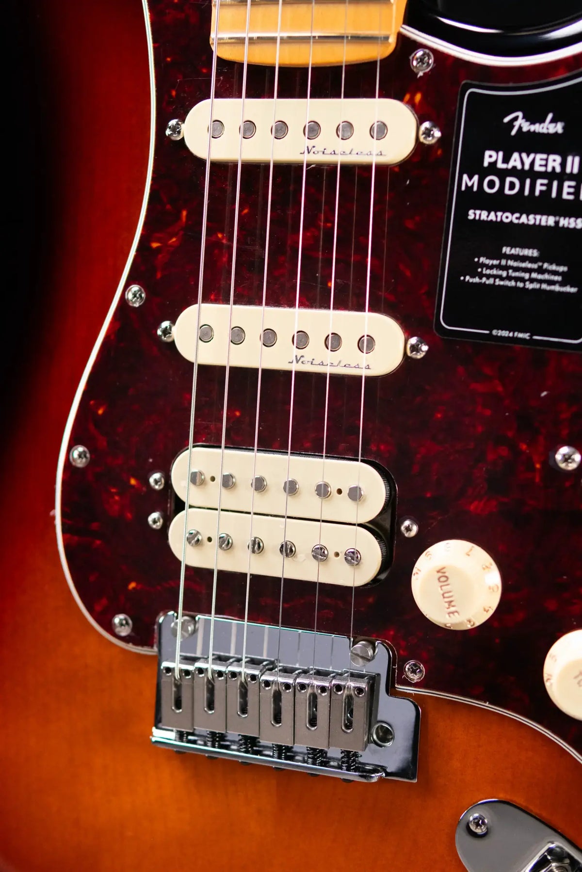 Fender Player II Modified Stratocaster HSS Electric Guitar - 3-Color Sunburst with Gig Bag - Demo
