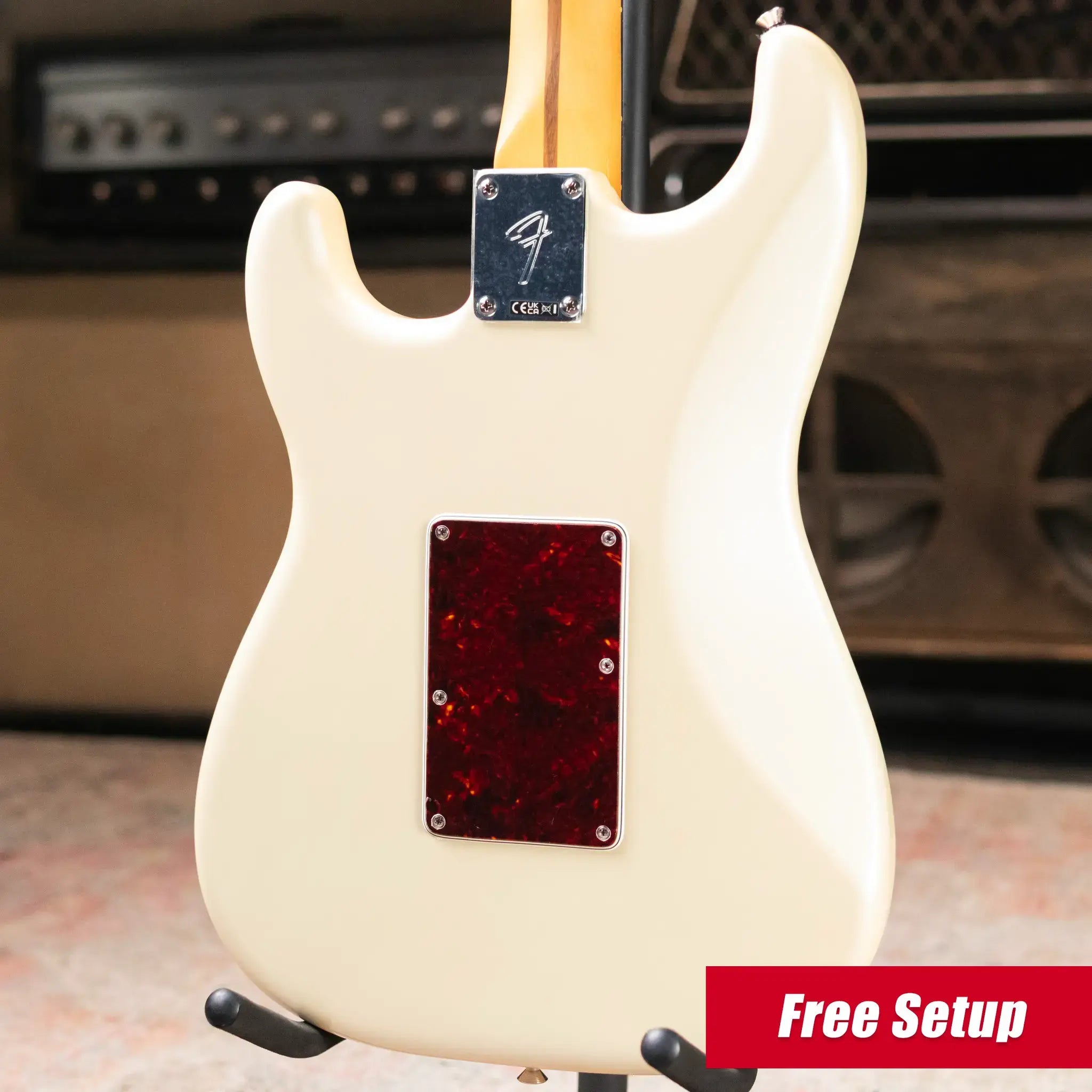 Fender Player II Modified Stratocaster HSS Floyd Rose Electric Guitar - Olympic Pearl with Gig Bag