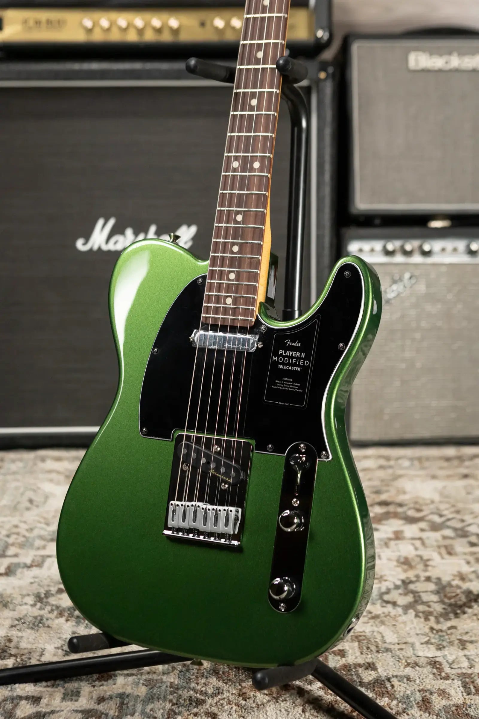 Fender Player II Modified Telecaster Electric Guitar - Harvest Green Metallic with Gig Bag