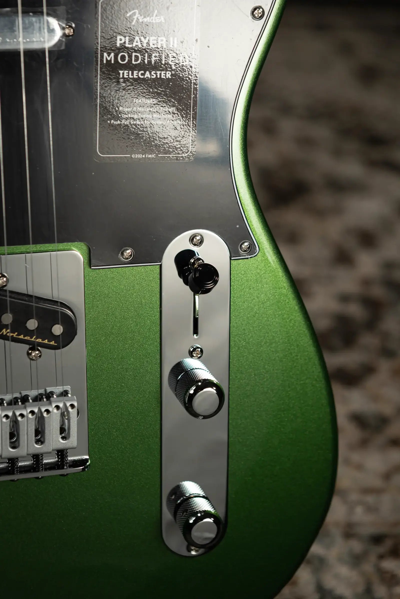 Fender Player II Modified Telecaster Electric Guitar - Harvest Green Metallic with Gig Bag