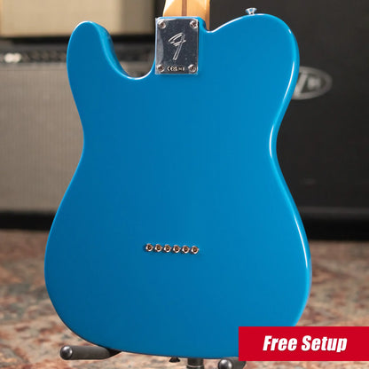 Fender Player II Modified Telecaster, Maple Fingerboard Electric Guitar - Electric Blue with Deluxe Gig Bag