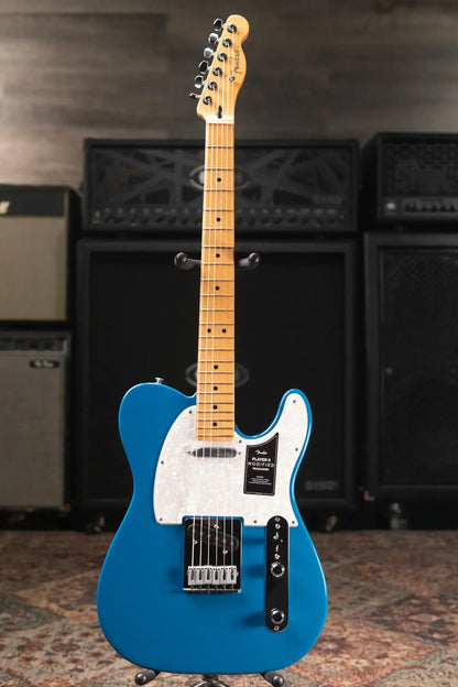 Fender Player II Modified Telecaster, Maple Fingerboard Electric Guitar - Electric Blue with Deluxe Gig Bag