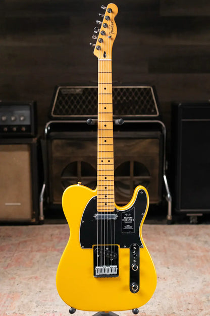 Fender Player II Modified Telecaster, Maple Fingerboard Electric Guitar - Sunshine Yellow with Deluxe Gig Bag