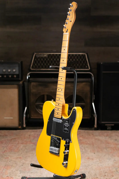 Fender Player II Modified Telecaster, Maple Fingerboard Electric Guitar - Sunshine Yellow with Deluxe Gig Bag