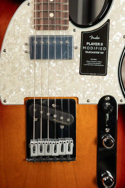 Fender Player II Modified Telecaster SH Electric Guitar - 3-Tone Sunburst with Gig Bag - Demo