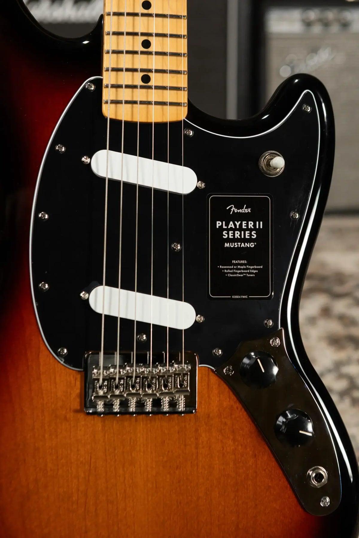 Fender Player II Mustang Electric Guitar - 3-Color Sunburst - Demo