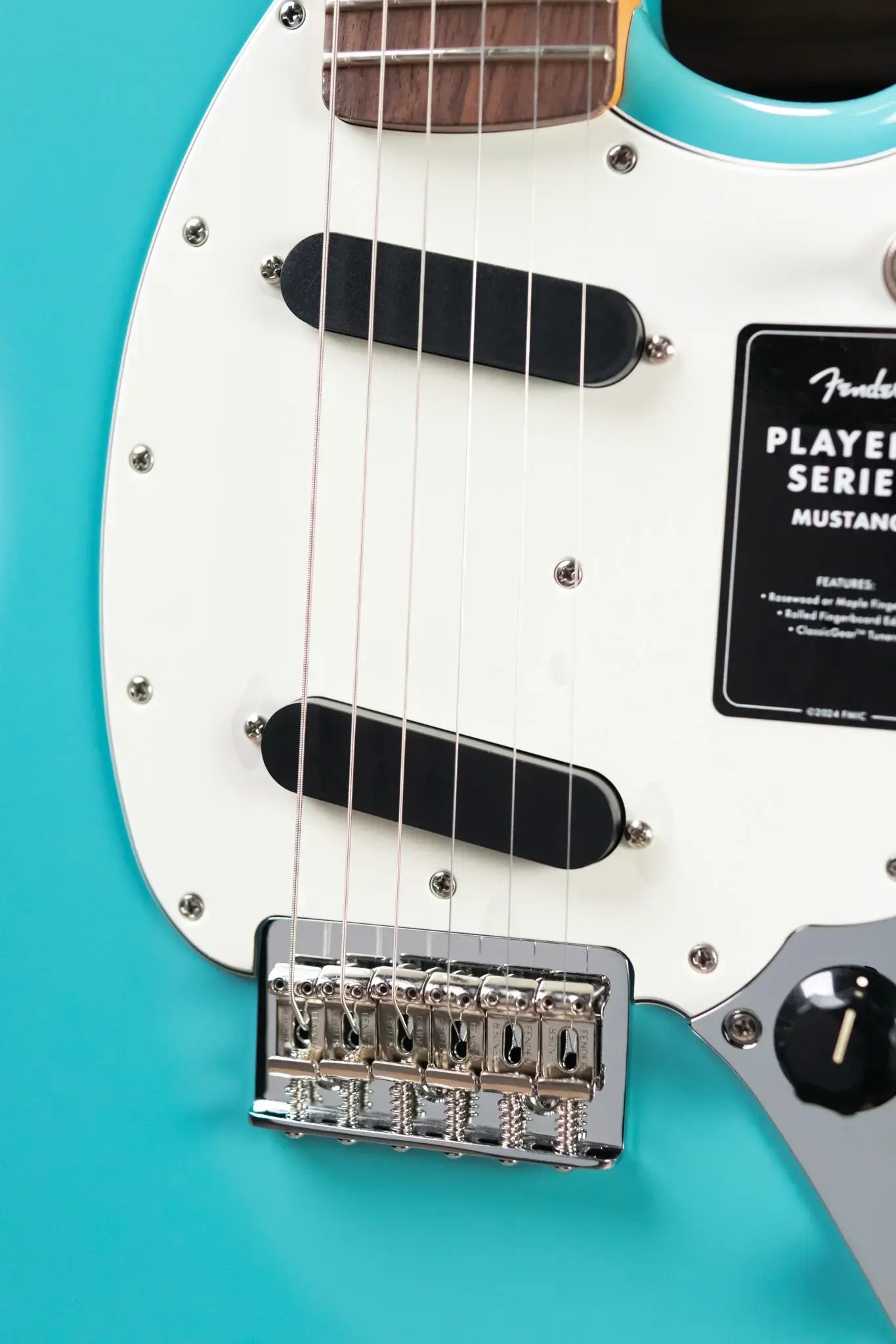 Fender Player II Mustang Electric Guitar - Aquatone Blue
