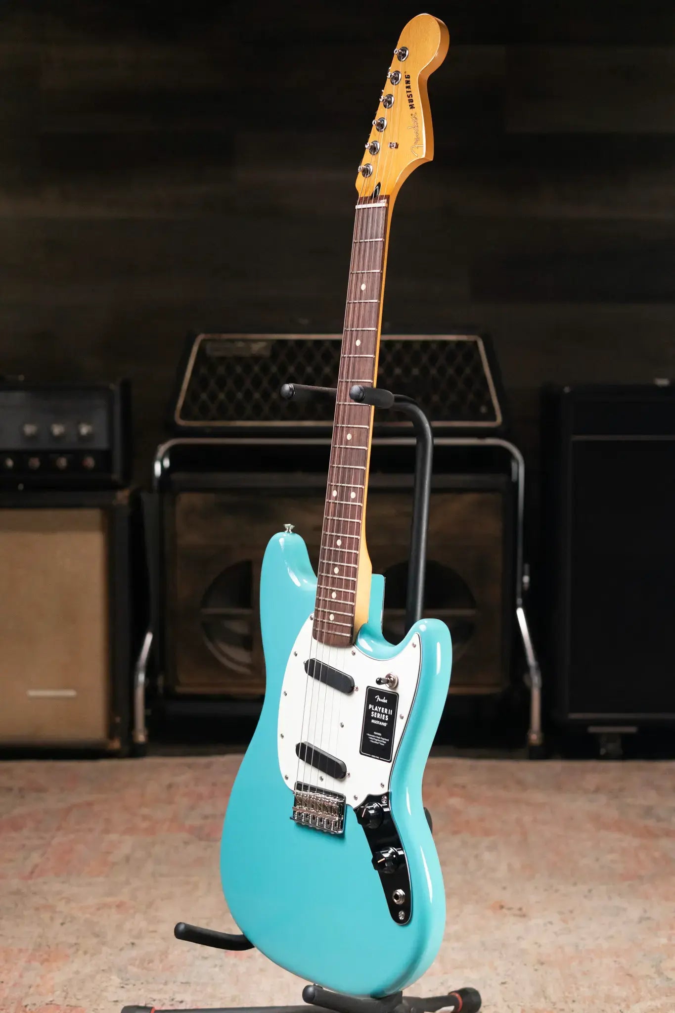 Fender Player II Mustang Electric Guitar - Aquatone Blue