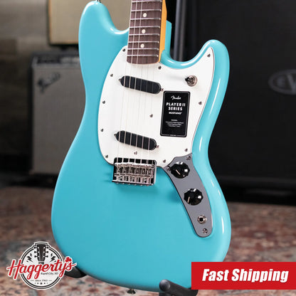 Fender Player II Mustang Electric Guitar - Aquatone Blue