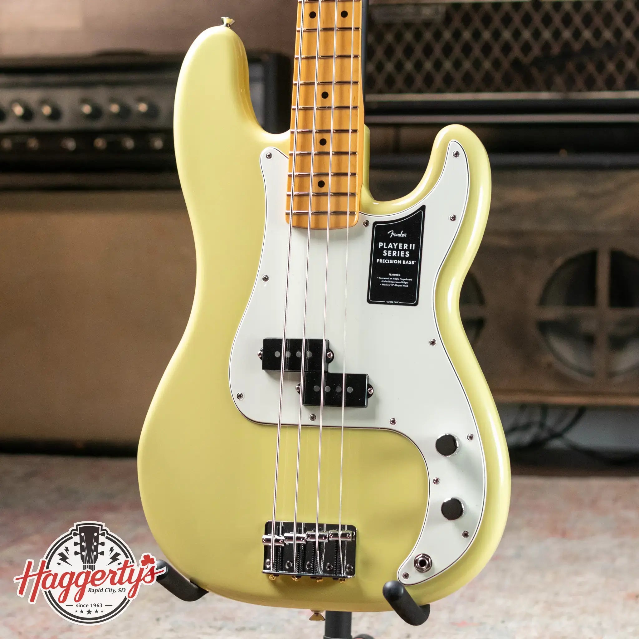 Fender Player II Precision Bass Maple Fingerboard - Hialeah Yellow