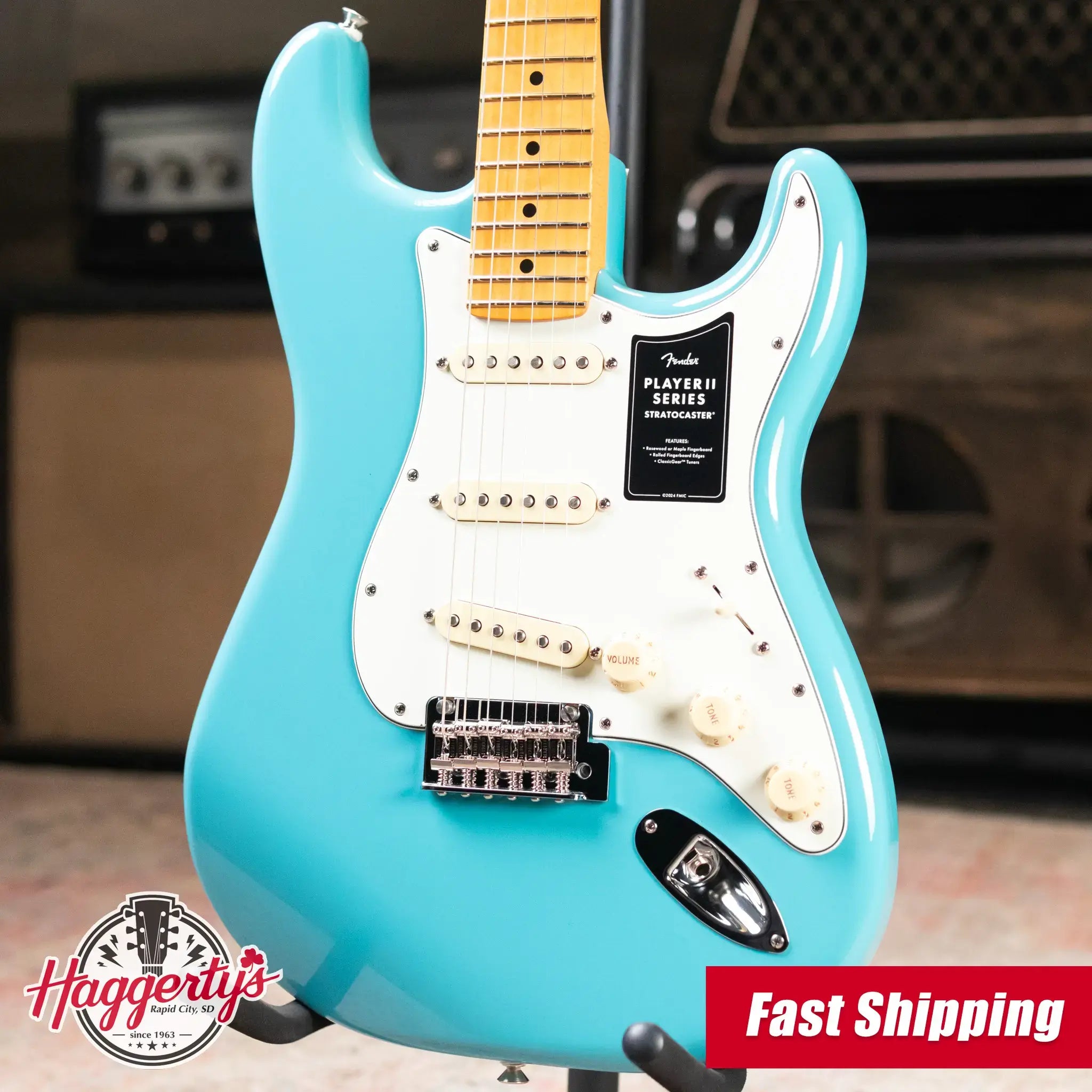 Fender Player II Stratocaster Electric Guitar - Aquatone Blue
