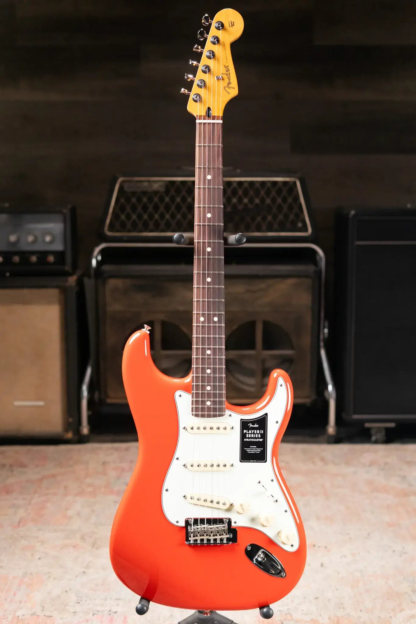 Fender Player II Stratocaster Electric Guitar - Coral Red