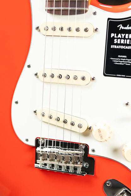 Fender Player II Stratocaster Electric Guitar - Coral Red - Demo