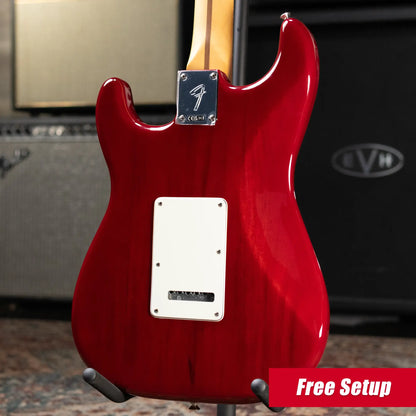 Fender Player II Stratocaster Electric Guitar - Transparent Cherry Burst - Demo