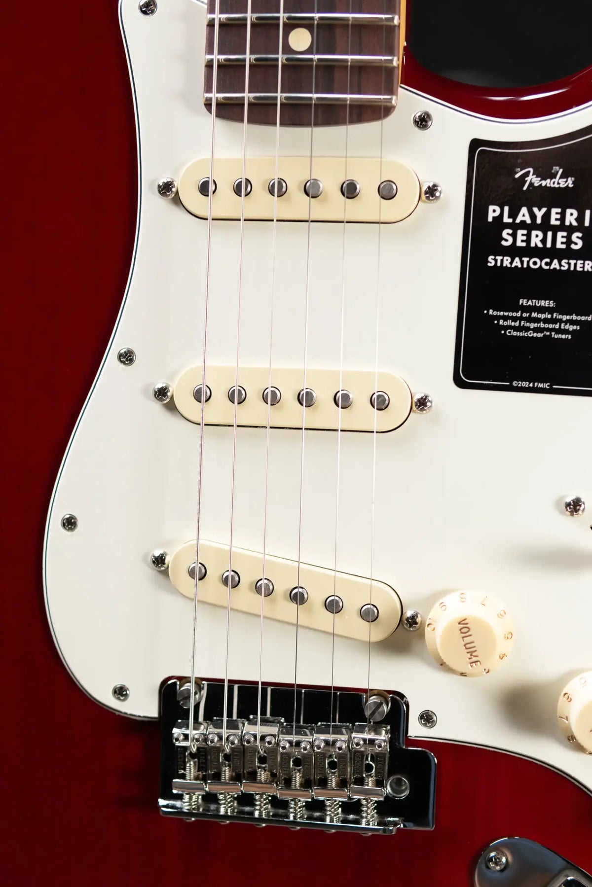 Fender Player II Stratocaster Electric Guitar - Transparent Cherry Burst - Demo