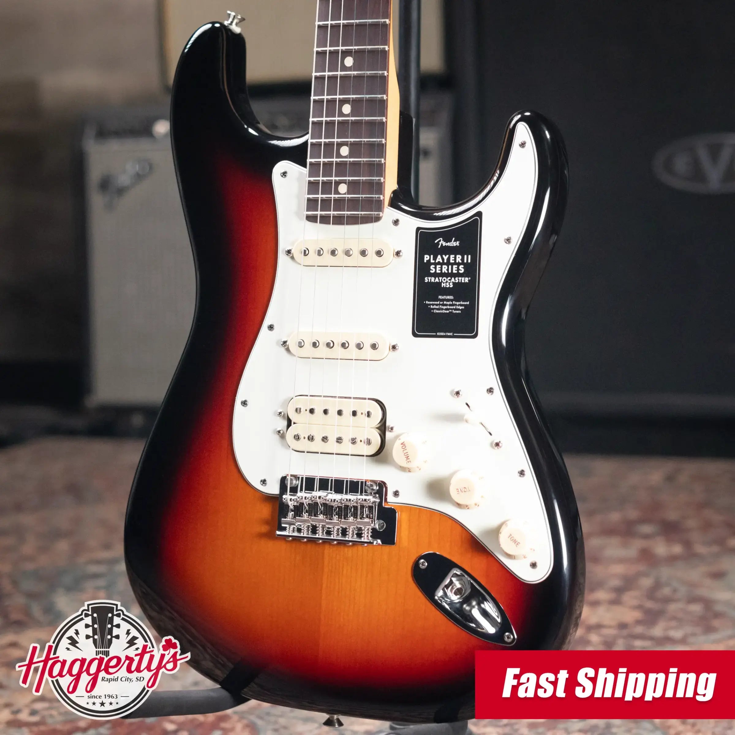 Fender Player II Stratocaster HSS Electric Guitar - 3-Color Sunburst